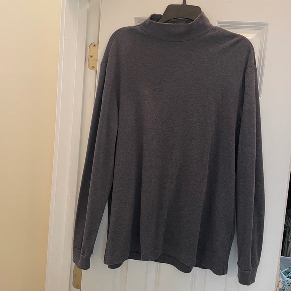 John Ashford mock turtleneck, L, gray - Picture 1 of 7